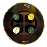 Secchiello Quattro Oli - Ozdobna puszka prezentowa na oliwy, z uchwytem, Fratelli Carli