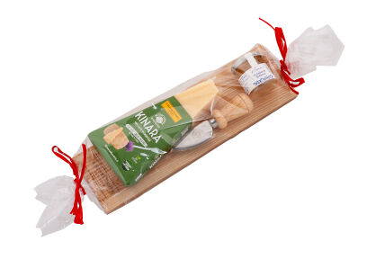 Zestaw prezentowy Gran Kinara, nożyk, galaretka do serów, deseczka