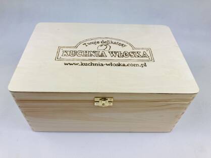 Pudełko drewniane do własnej kompozycji zestawu prezentowego 