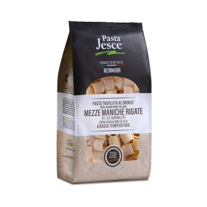 Makaron Mezze Maniche Rigate z pszenicy durum, 500g, Pasta Jesce