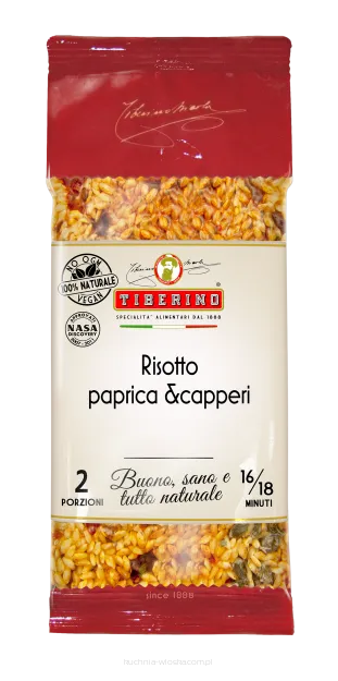 Risotto Carnaroli z papryką i kaparami, 200g