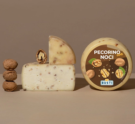 Owczy ser dojrzewający z orzechami włoskimi, Busti, ok. 310g (+/-10g)