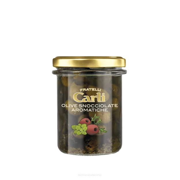 Oliwki bez pestek z ziołami w oliwie z oliwek 170g