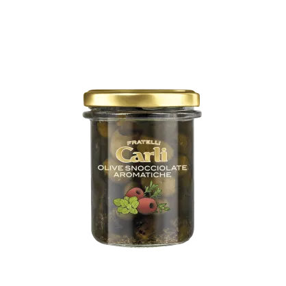 Oliwki bez pestek z ziołami w oliwie z oliwek 170g