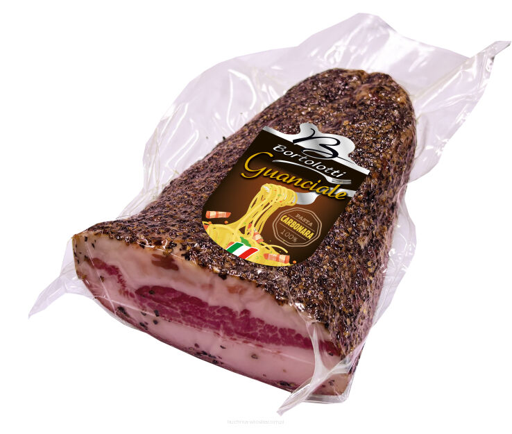 Guanciale Stagionato con Pepe, ok. 700g