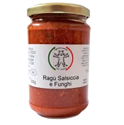 Sos "Ragu Salsiccia e Funghi" - gotowy sos do makaronu z borowikami szlachetnymi i piemoncką kiełbasą, 300g