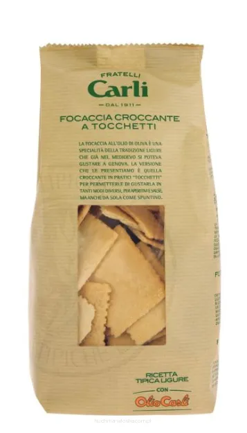 Focaccia - krucha przekąska Carli, 200g