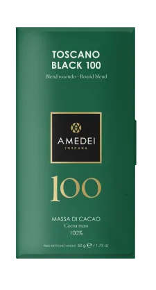 Toscano Black 100 - ciemna czekolada 100% kakao, Amedei 50g