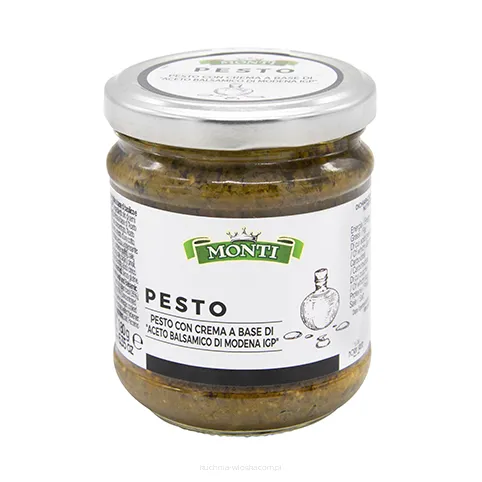 Pesto zielone z Octem Balsamicznym z Modeny DOP bezglutenowe, 180g