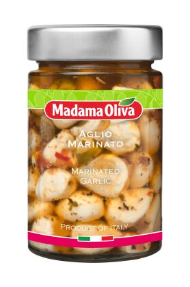 Czosnek marynowany z oliwkami, kaparami, susz. pomidorami, 300g