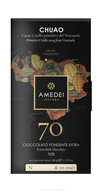 Chuao - czekolada Amedei ciemna 70%, 50g