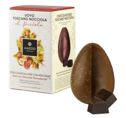 Jajko czekoladowe orzechowo-mleczne z niespodzianką Amedei, 80g