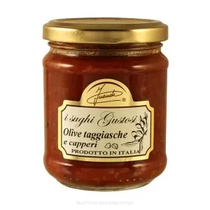 Sos pomidorowy z oliwkami taggiasche i kaparami, 180g
