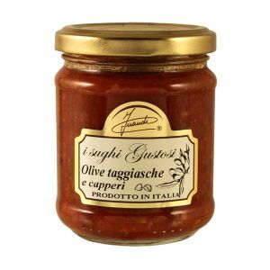 Sos pomidorowy z oliwkami taggiasche i kaparami, 180g