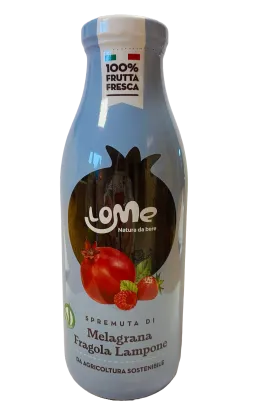 Naturalny sok z granatu z dodatkiem truskawek i malin, wyciskany na zimno, 500ml