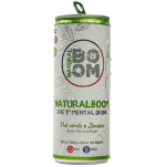NaturalBOOM® - multifunkcjonalny Mental Drink z adaptogenami, zieloną herbatą i imbirem 250ml, puszka