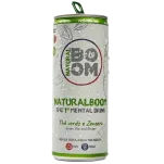 NaturalBOOM® - multifunkcjonalny Mental Drink z adaptogenami, zieloną herbatą i imbirem 250ml, puszka