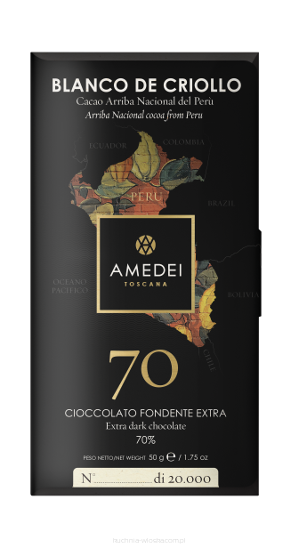 Blanco de Criollo - czekolada Amedei ciemna 70%, 50g