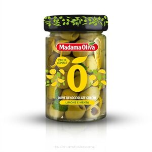 Oliwki zielone z cytryną i miętą, 300g