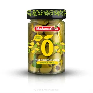 Oliwki zielone z cytryną i miętą, 300g