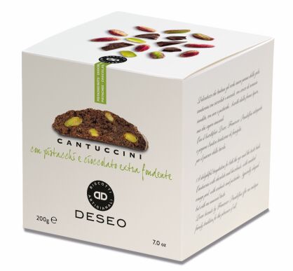 Cantuccini Pistacje i Ciemna czekolada 200g