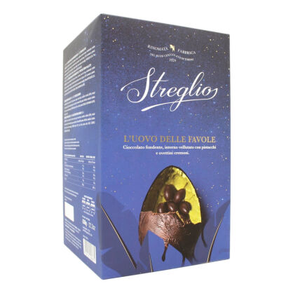 Jajko z gorzkiej czekolady z pistacjami i niespodzianką, Streglio, 630g