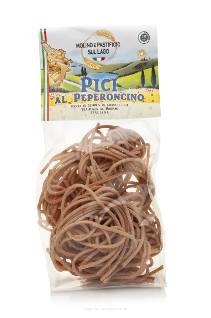 Makaron Pici z peperoncino, z pszenicy durum z Toskanii 250g