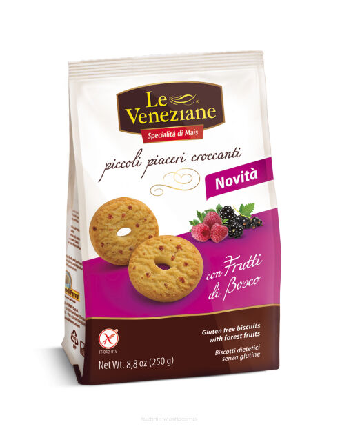 Ciastka Owoce Leśne bezglutenowe, 250g