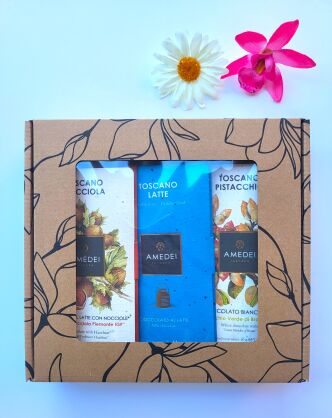 Zestaw prezentowy "Czekolady Mleczne Amedei"