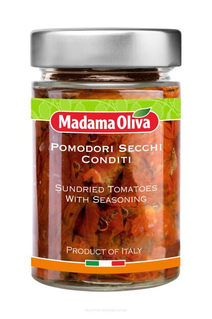 Pomidory suszone z kaparami w oleju słonecznikowym, 300g