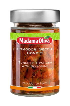 Pomidory suszone z kaparami w oleju słonecznikowym, 300g