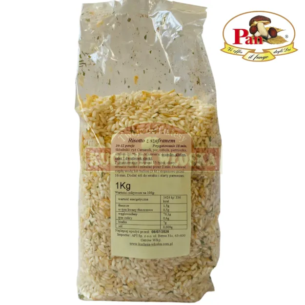 Risotto Carnaroli z szafranem 1 kg, HoReCa