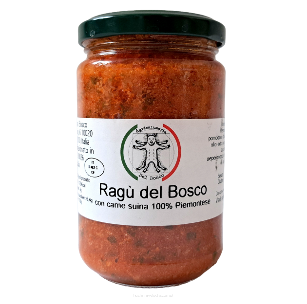 Sos Ragu' del Bosco - gotowy sos do makaronu z piemoncką wieprzowiną 300g