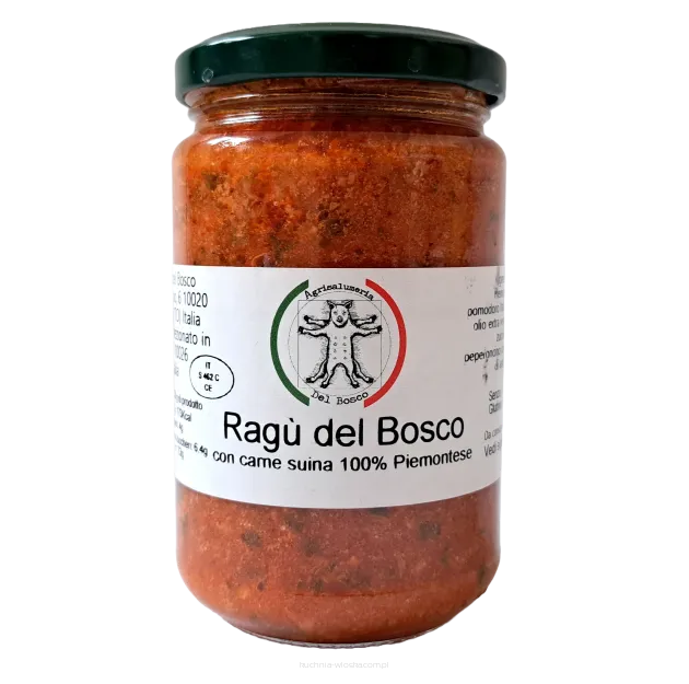 Sos Ragu' del Bosco - gotowy sos do makaronu z piemoncką wieprzowiną 300g