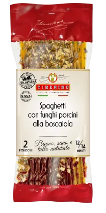 Spaghetti "Alla Boscaiola" z borowikami i pomidorami, 200g