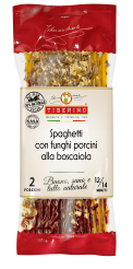 Spaghetti "Alla Boscaiola" z borowikami i pomidorami, 200g