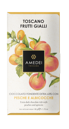 Frutti Gialli - czekolada ciemna 63% z owocami, 50g