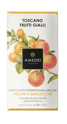 Frutti Gialli - czekolada ciemna 63% z owocami, 50g