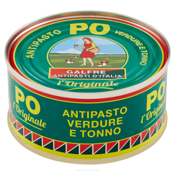 Antipasto PO - piemoncki mix warzyw i tuńczyka w słodko-kwaśnym sosie z pomidorami 120g, Galfre'