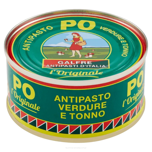 Antipasto PO - piemoncki mix warzyw i tuńczyka w słodko-kwaśnym sosie z pomidorami 120g, Galfre'