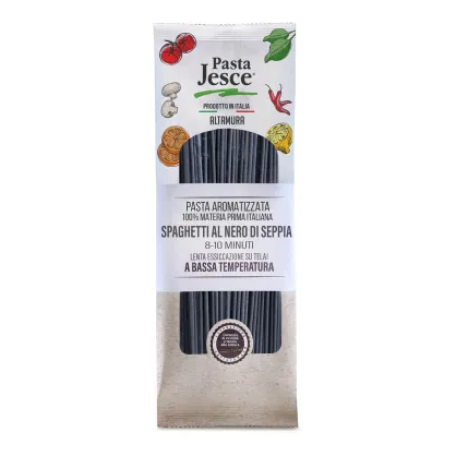 Makaron Spaghetti Nero di Seppia z atramentem mątwy, 500g, Pasta Jesce