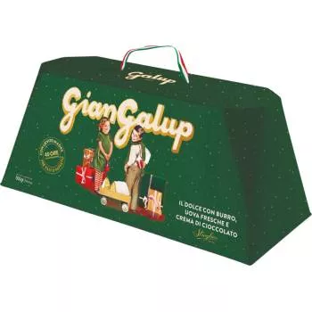 "Giangalup" - babka z nadzieniem Gianduja, oblana czekoladą, 900g