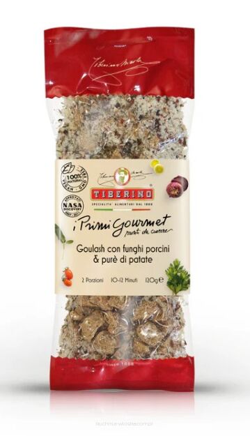 Wegański gulasz z borowikami i puree ziemniaczanym, 125g