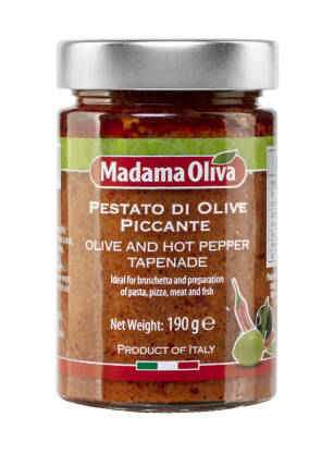 Tapenada - pasta z oliwek i pikantnych papryczek, 190g