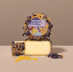 Owczy ser dojrzewający z pyłkiem kwiatów kasztanowca, Busti, ok.290g
