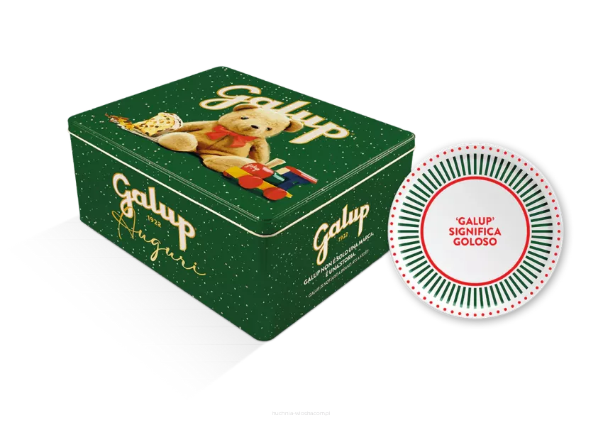 Panettone Gran Galup z talerzykiem porcelanowym,  puszka, 750g